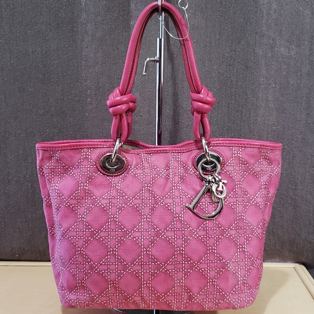 Auth Cannage print Dior Tote